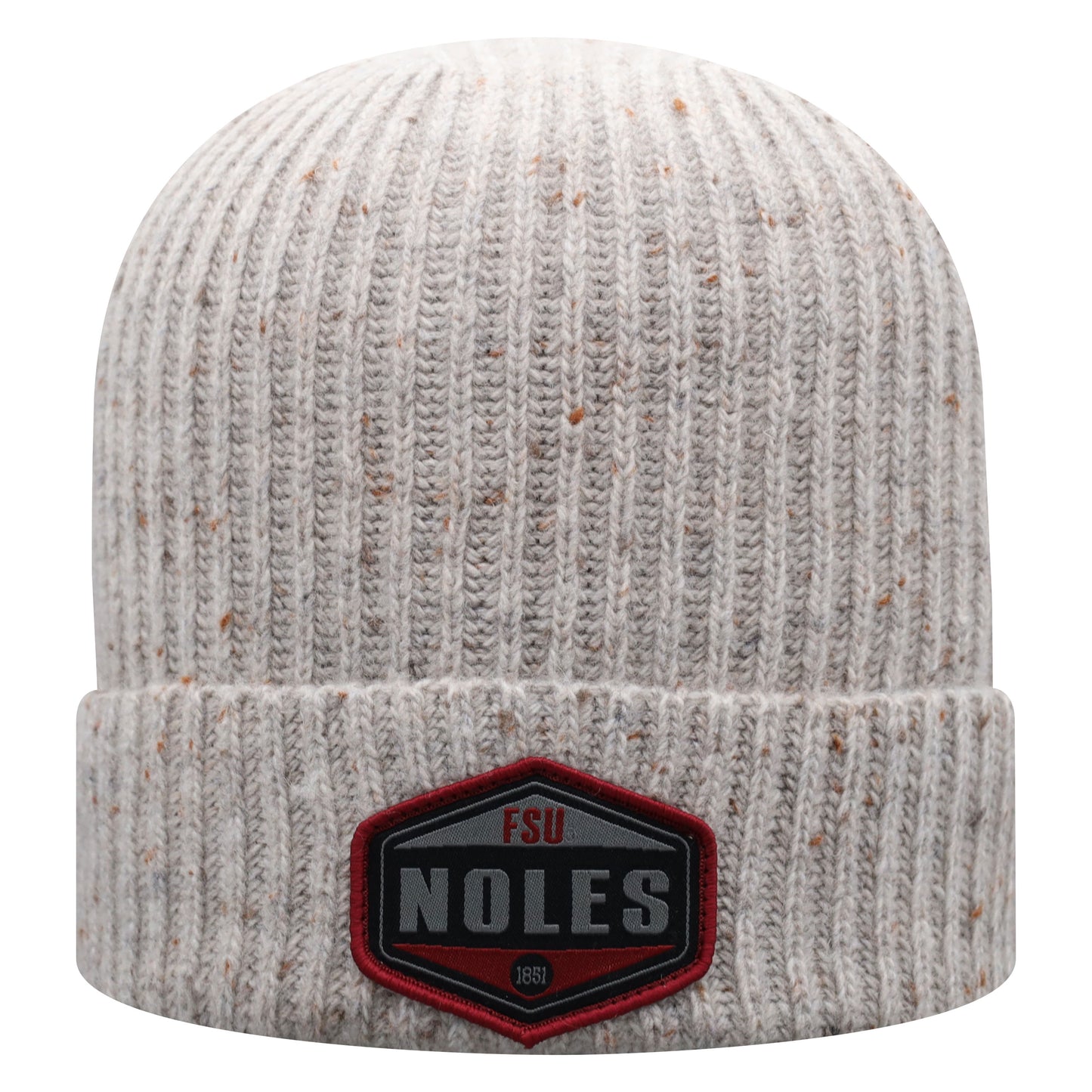 Men's Top of the World Gray Florida State Seminoles Alp Cuffed Knit Hat