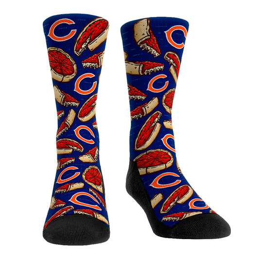 Rock Em Socks Chicago Bears Localized Food Crew Socks