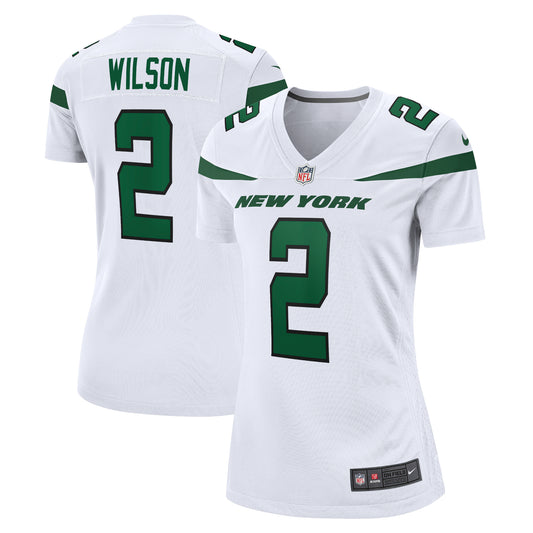 Women's Nike Zach Wilson White New York Jets Player Jersey