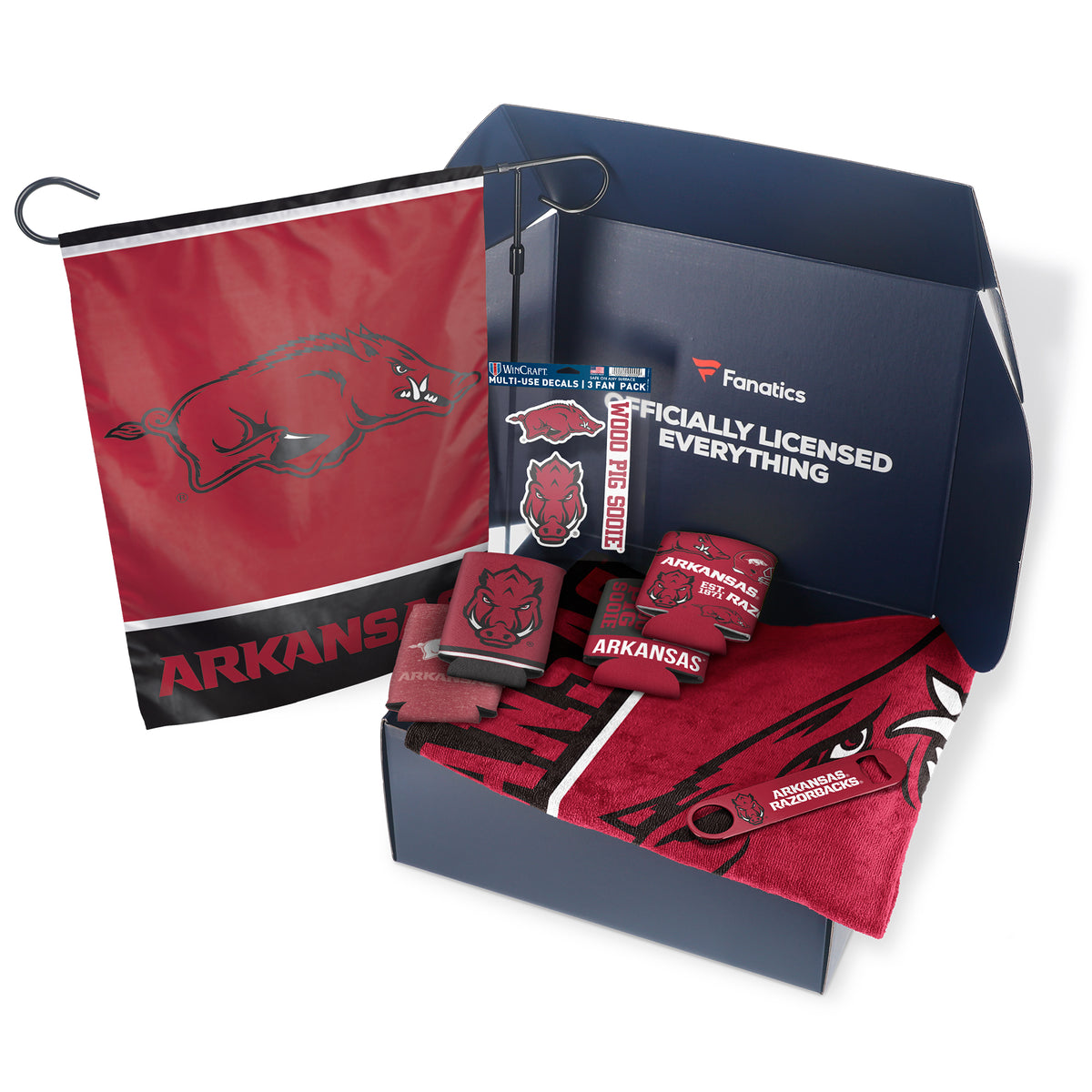 Arkansas Razorbacks Fanatics Pack Tailgate Game Day Essentials Gift Box - $80+ Value