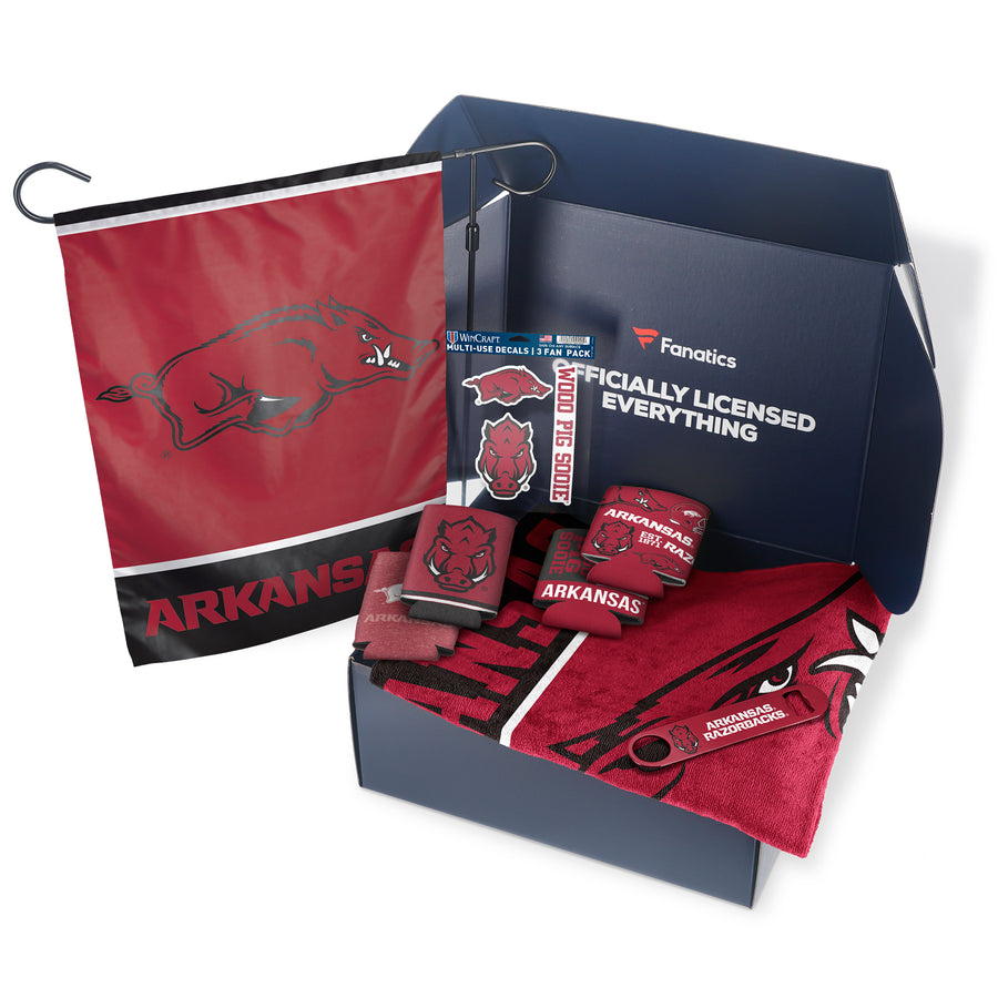 Arkansas Razorbacks Fanatics Pack Tailgate Game Day Essentials Gift Box - $80+ Value