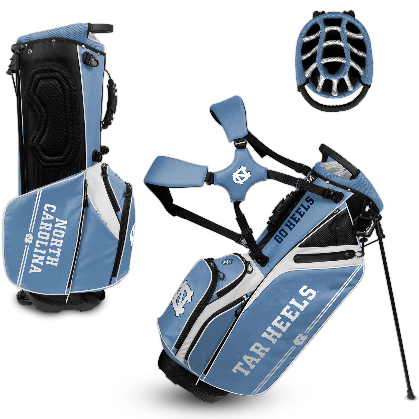 WinCraft North Carolina Tar Heels Caddie Carry Hybrid Golf Bag
