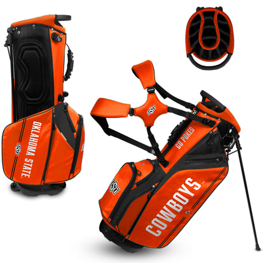 WinCraft Oklahoma State Cowboys Caddie Carry Hybrid Golf Bag