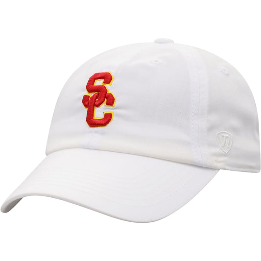 Men's Top of the World White USC Trojans Staple Adjustable Hat