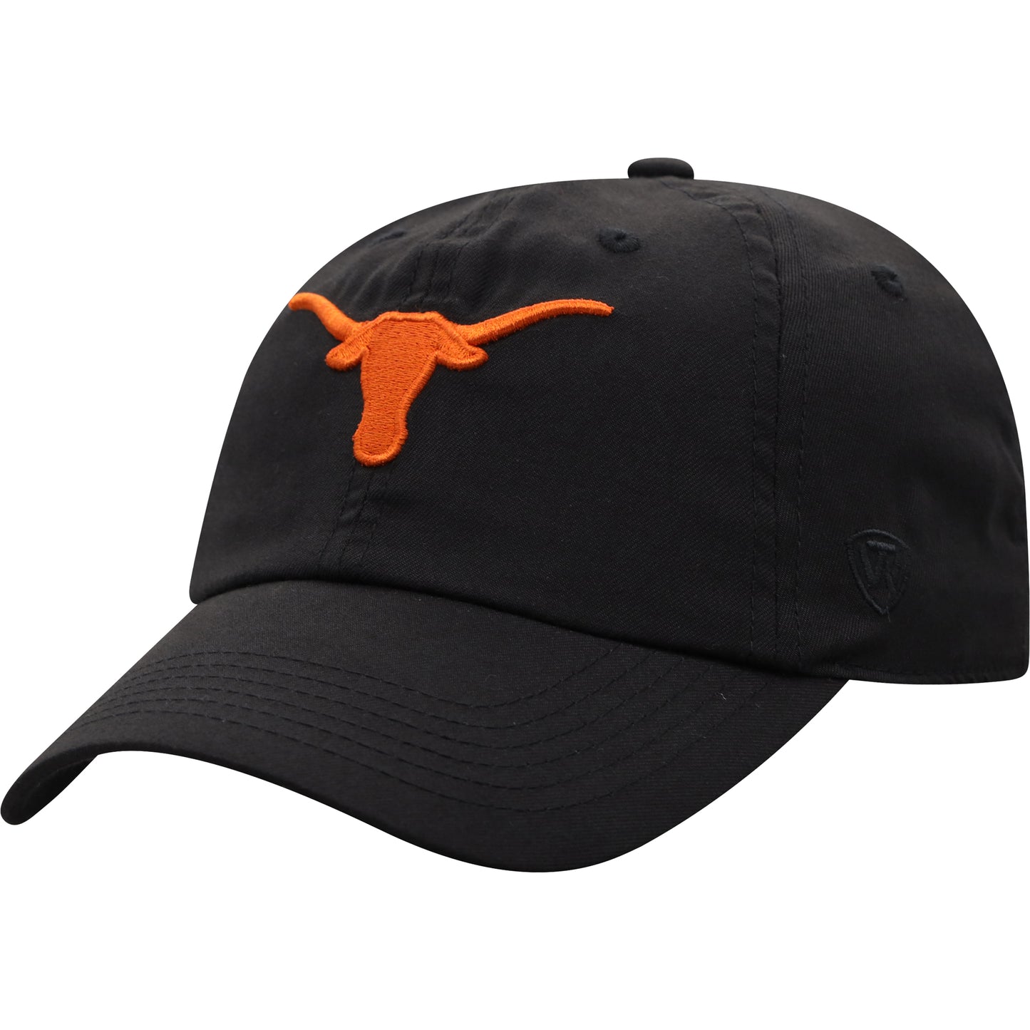 Men's Top of the World Black Texas Longhorns Staple Adjustable Hat