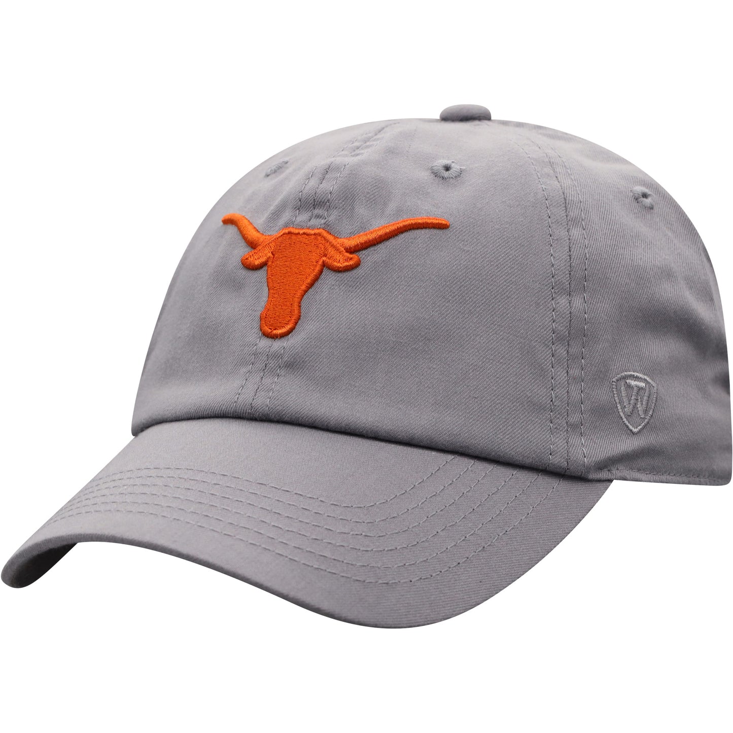 Men's Top of the World Gray Texas Longhorns Staple Adjustable Hat