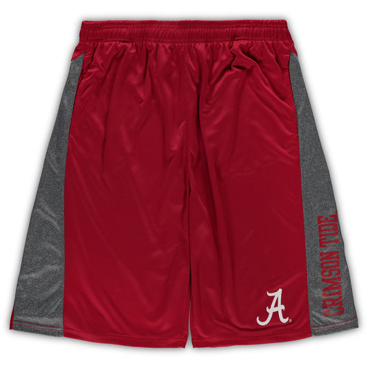 Men's Crimson Alabama Crimson Tide Big & Tall Textured Shorts