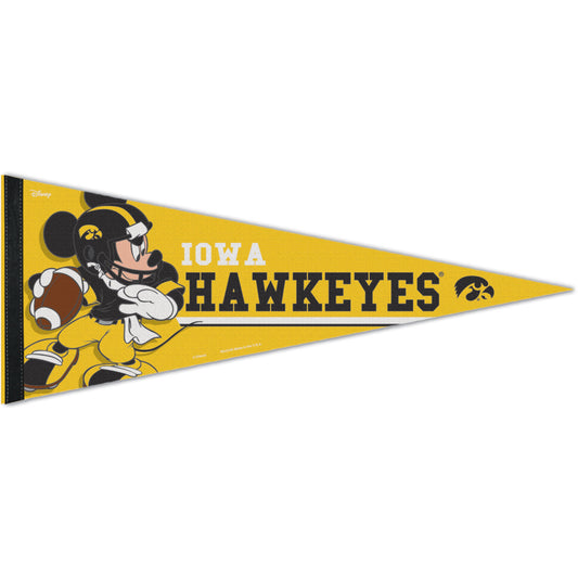 WinCraft Iowa Hawkeyes 12'' x 30'' Disney Mickey Mouse Premium Pennant