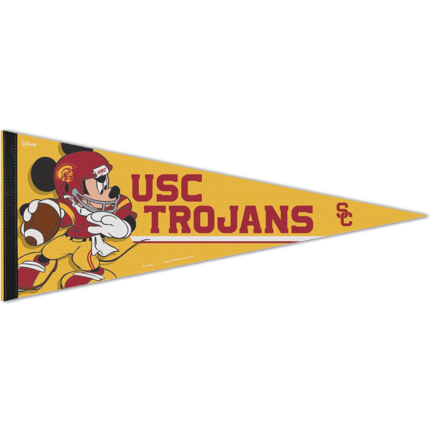 WinCraft USC Trojans 12'' x 30'' Disney Mickey Mouse Premium Pennant