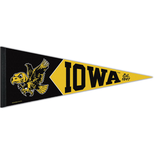 WinCraft Iowa Hawkeyes 12'' x 30'' Team Premium Pennant