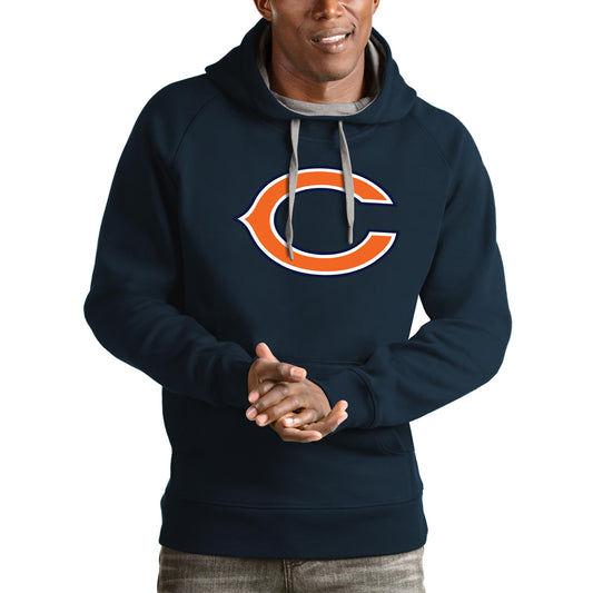 Men's Antigua Navy Chicago Bears Logo Victory Pullover Hoodie