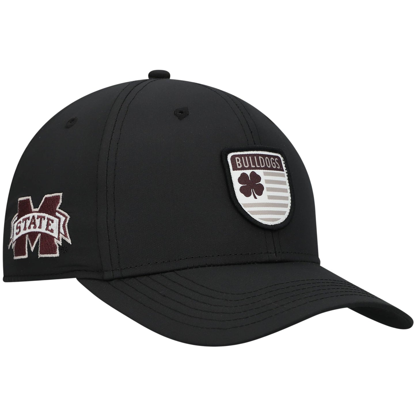 Men's Black Mississippi State Bulldogs Nation Shield Snapback Hat