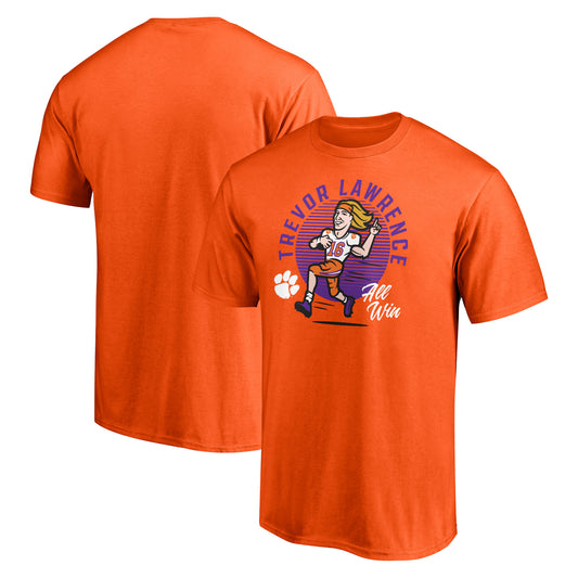 Men's Fanatics Trevor Lawrence Orange Clemson Tigers Caricature T-Shirt