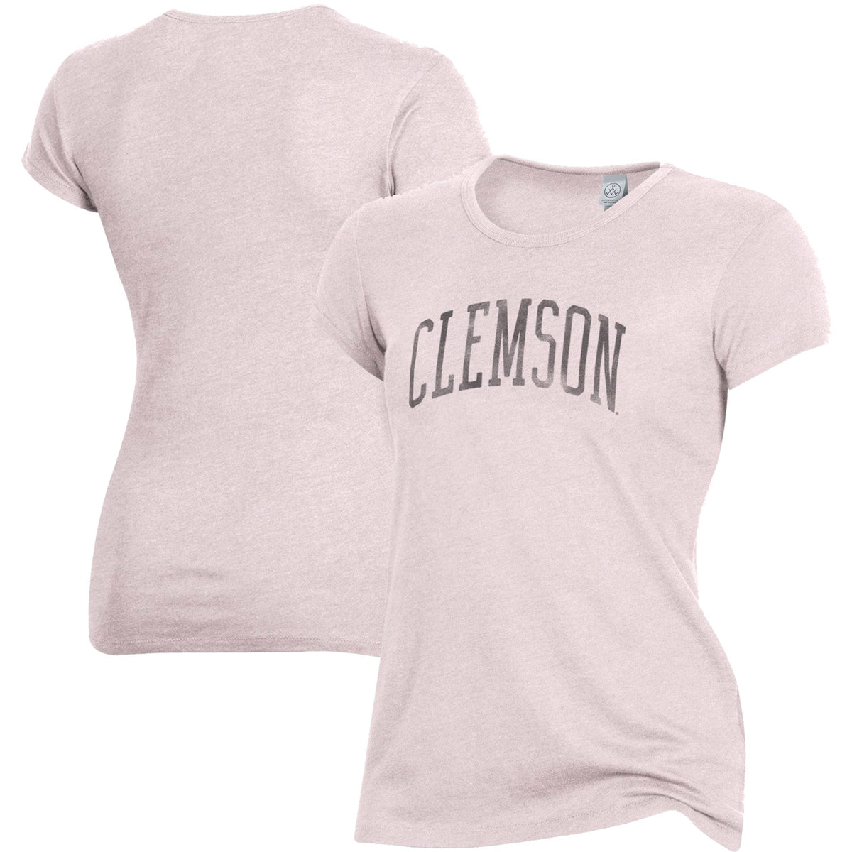Women's Alternative Apparel Pink Clemson Tigers Keepsake T-Shirt