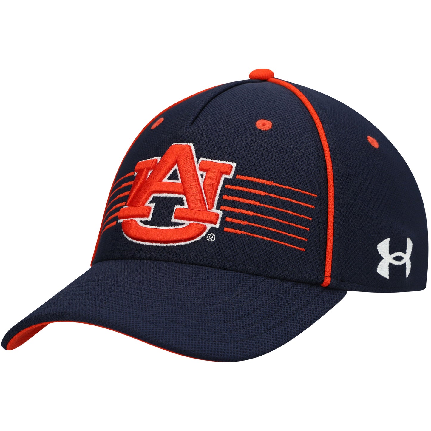 Men's Under Armour Navy Auburn Tigers Iso-Chill Blitzing Accent Flex Hat