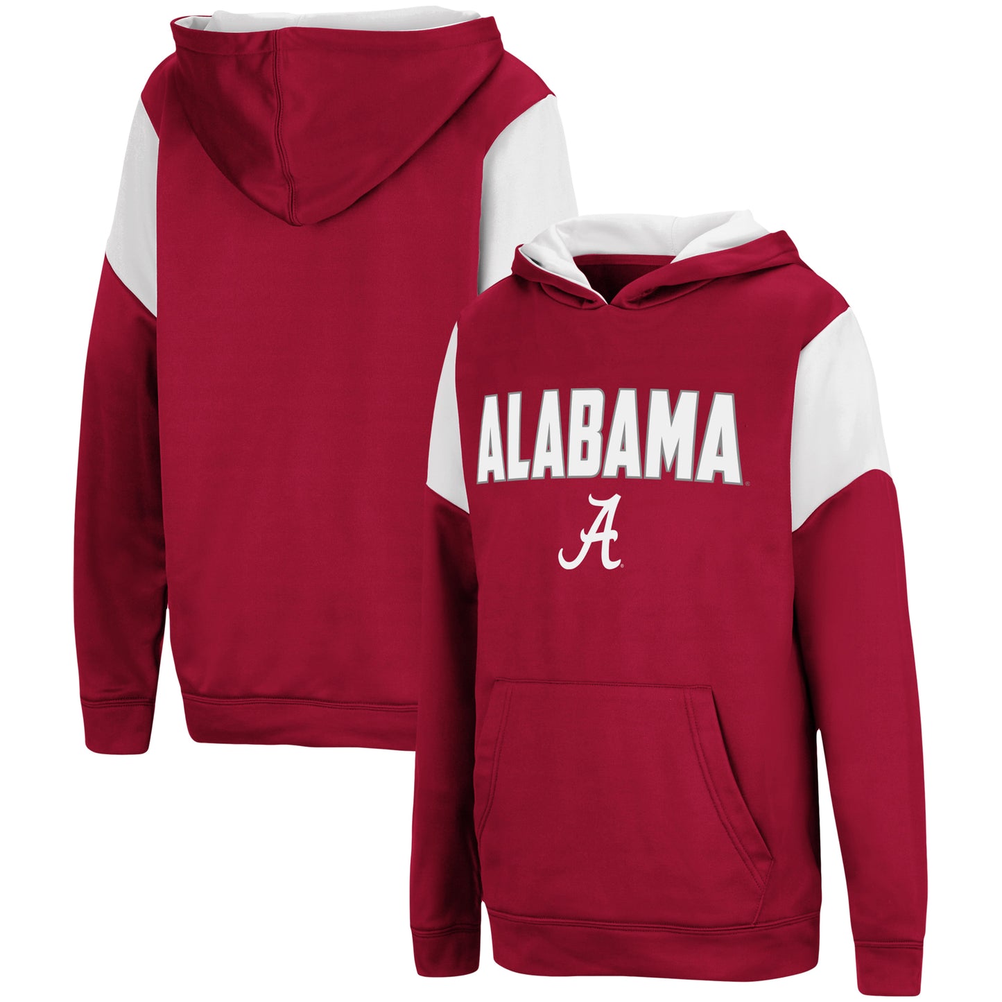 Youth Colosseum Crimson Alabama Crimson Tide VF Cut Sew Pullover Hoodie