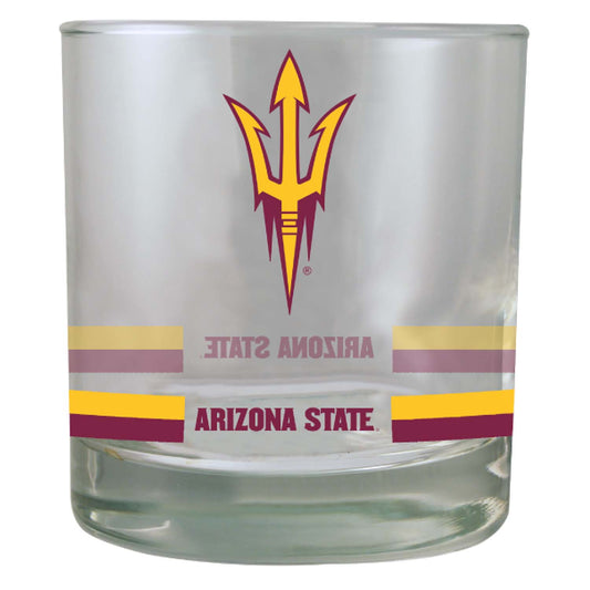 Arizona State Sun Devils 10oz. Banded Rocks Glass