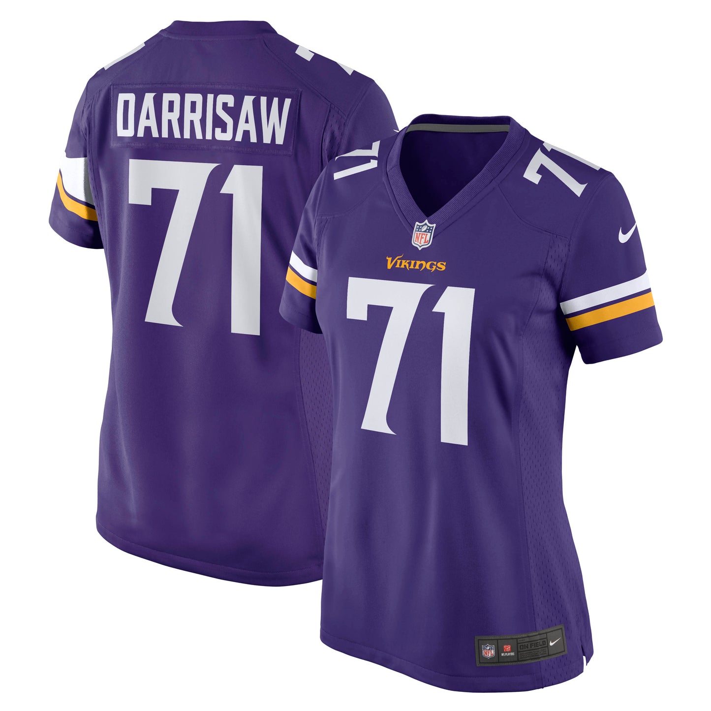 Women's Nike Christian Darrisaw Purple Minnesota Vikings Game Jersey