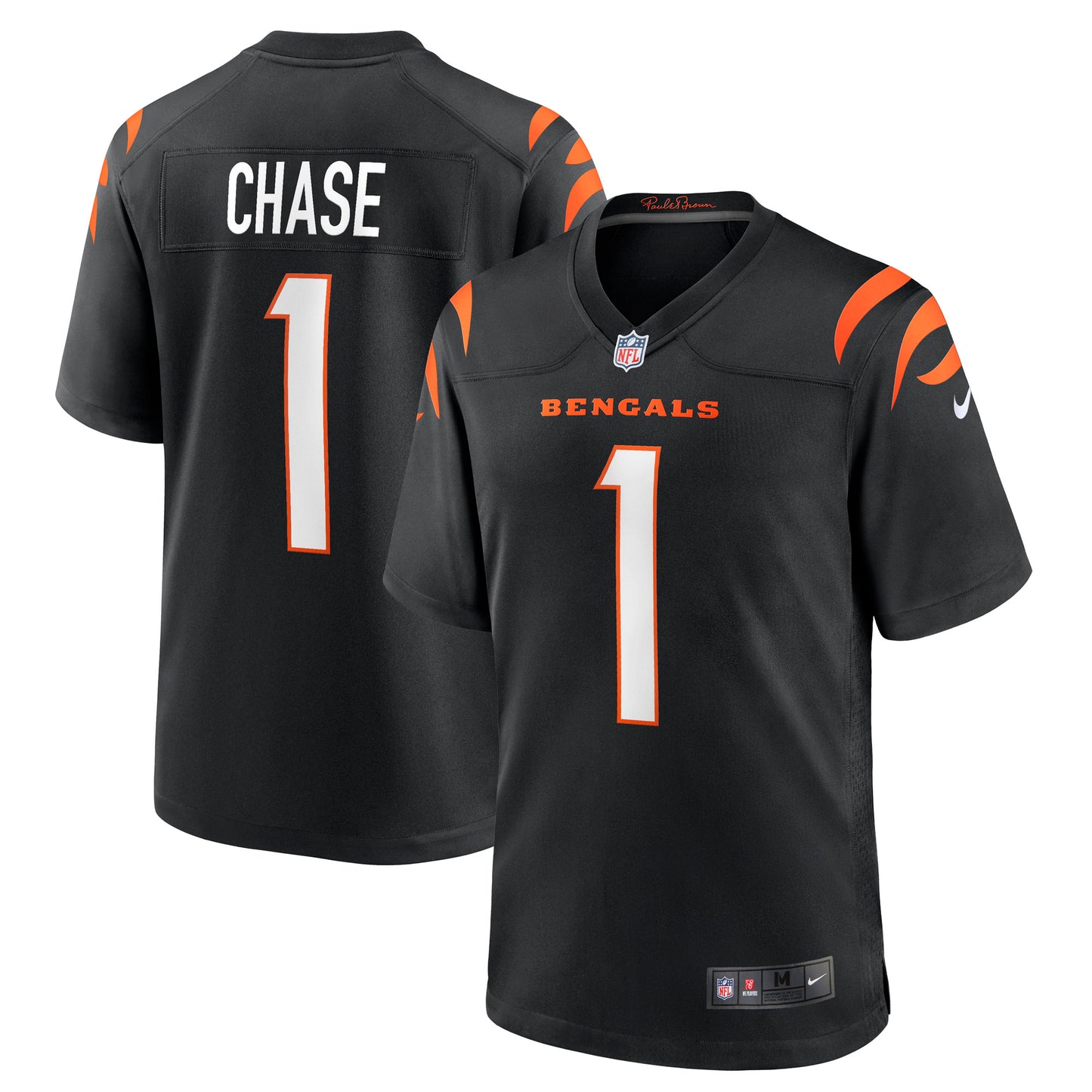 Men's Nike Ja'Marr Chase Black Cincinnati Bengals Game Jersey