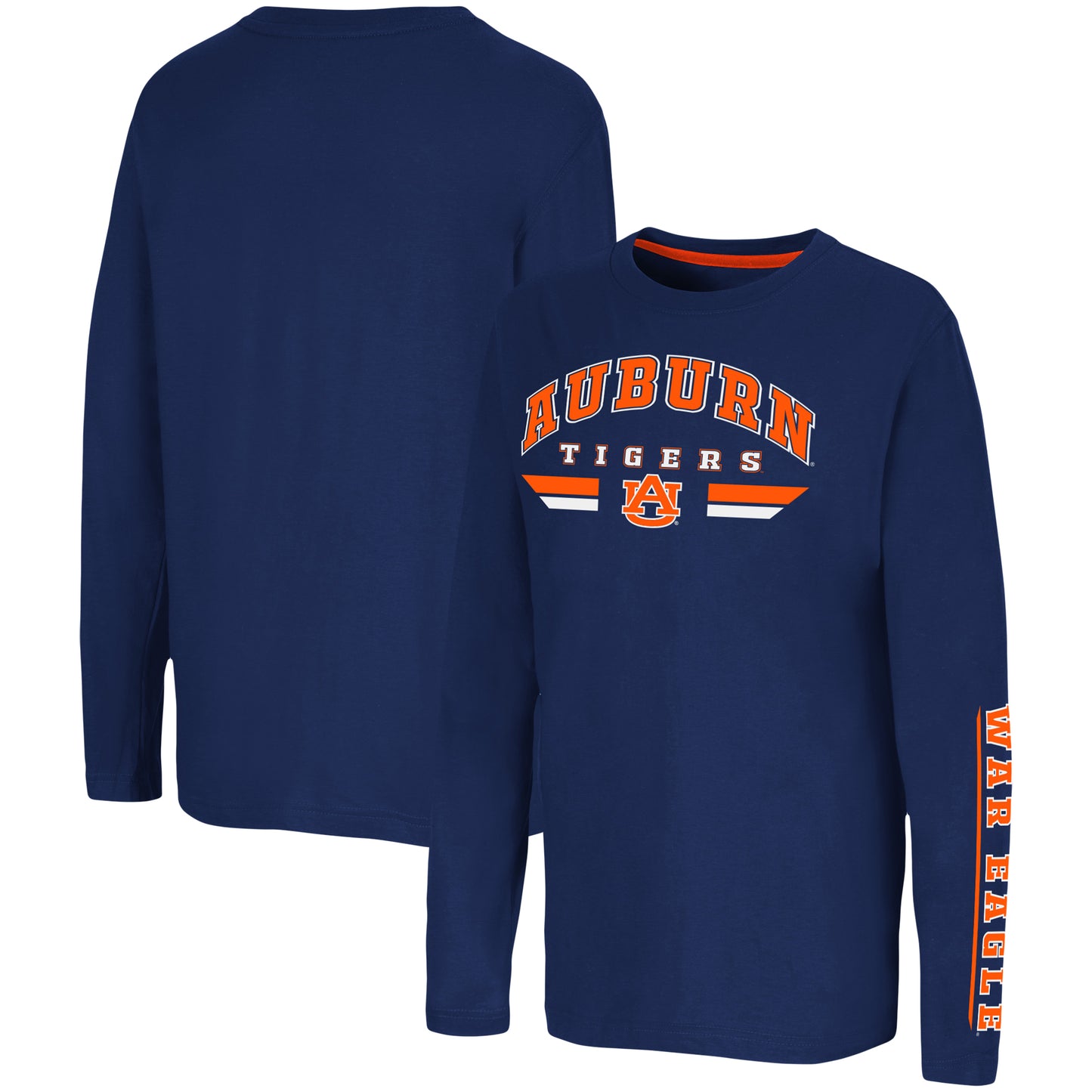 Youth Colosseum Navy Auburn Tigers Tornado Reef 2-Hit Long Sleeve T-Shirt