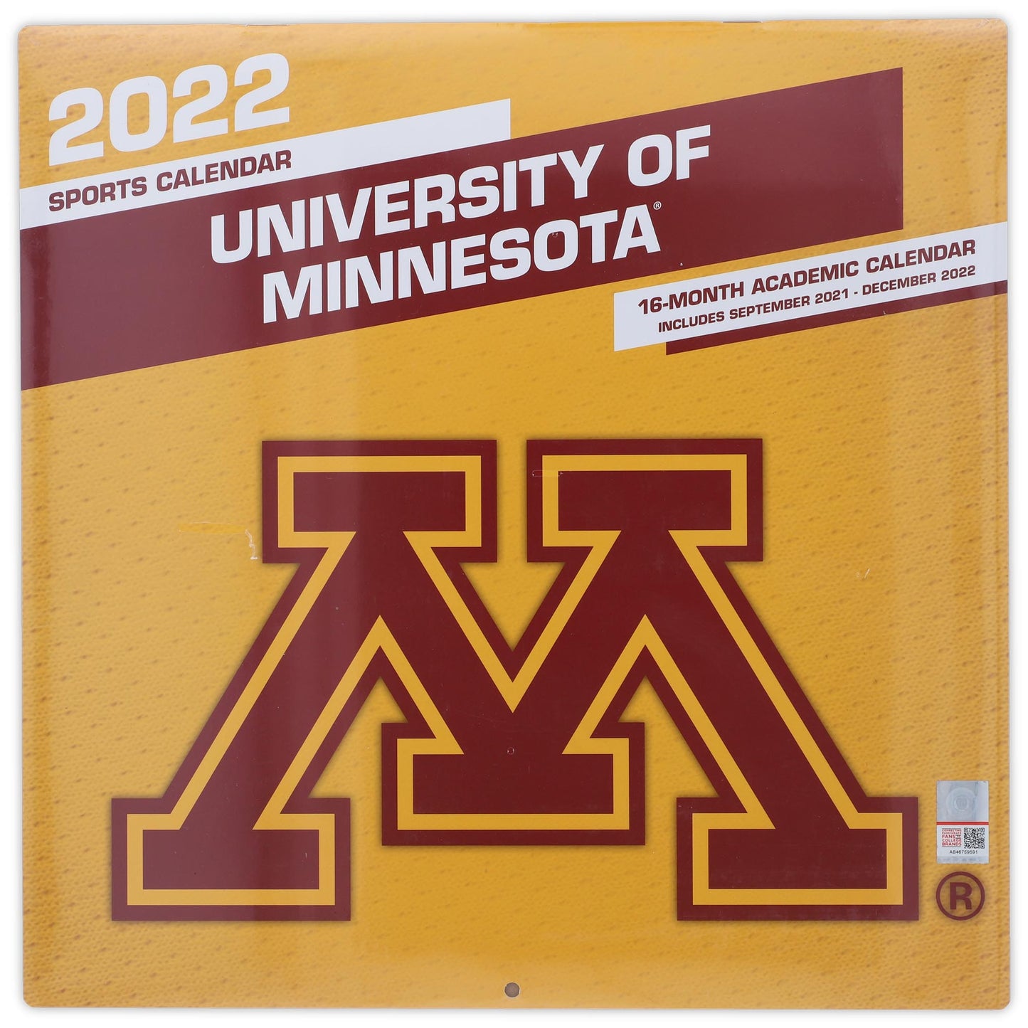 Minnesota Golden Gophers 2022 Wall Calendar