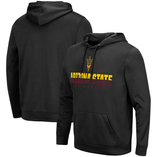 Men's Colosseum Black Arizona State Sun Devils Lantern Pullover Hoodie