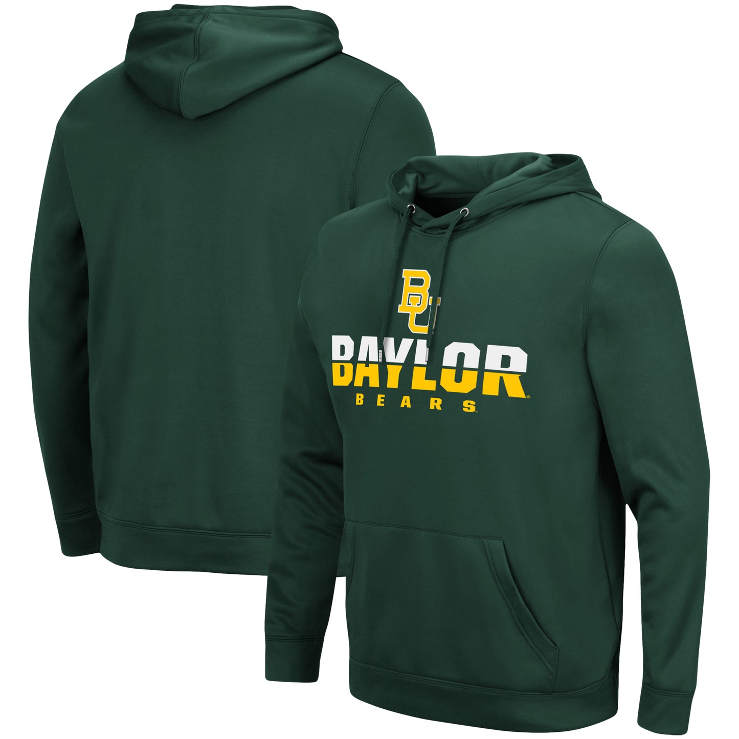 Men's Colosseum Green Baylor Bears Lantern Pullover Hoodie