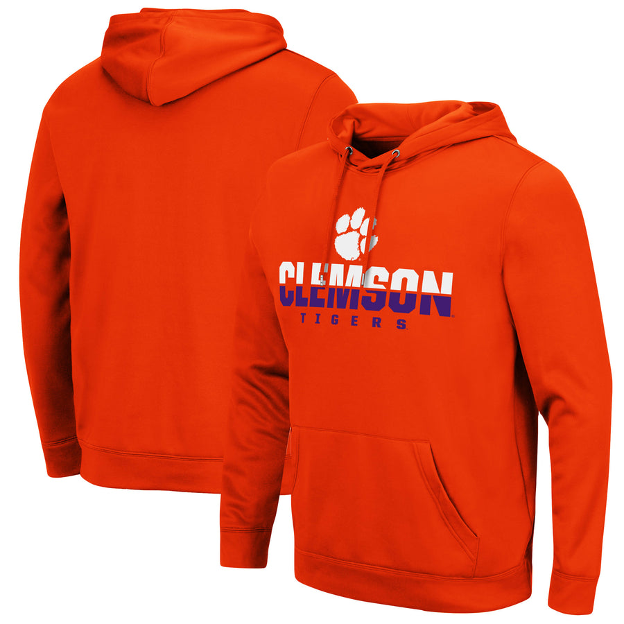 Men's Colosseum Orange Clemson Tigers Lantern Pullover Hoodie