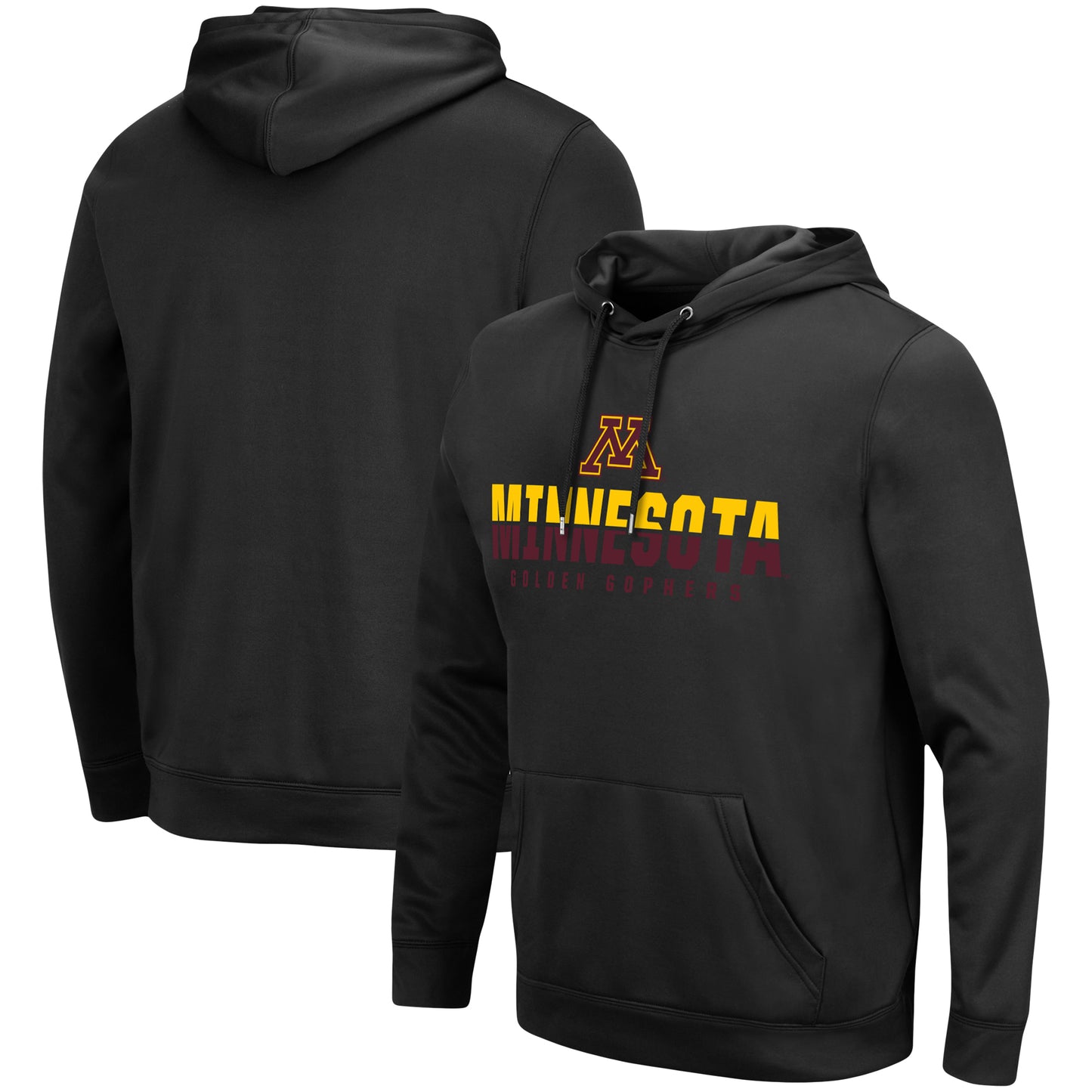 Men's Colosseum Black Minnesota Golden Gophers Lantern Pullover Hoodie