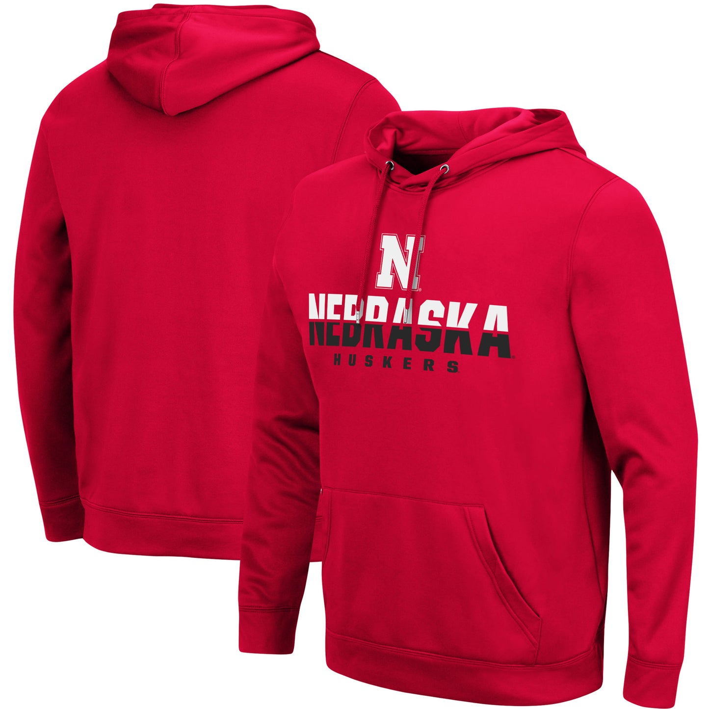 Men's Colosseum Scarlet Nebraska Huskers Lantern Pullover Hoodie