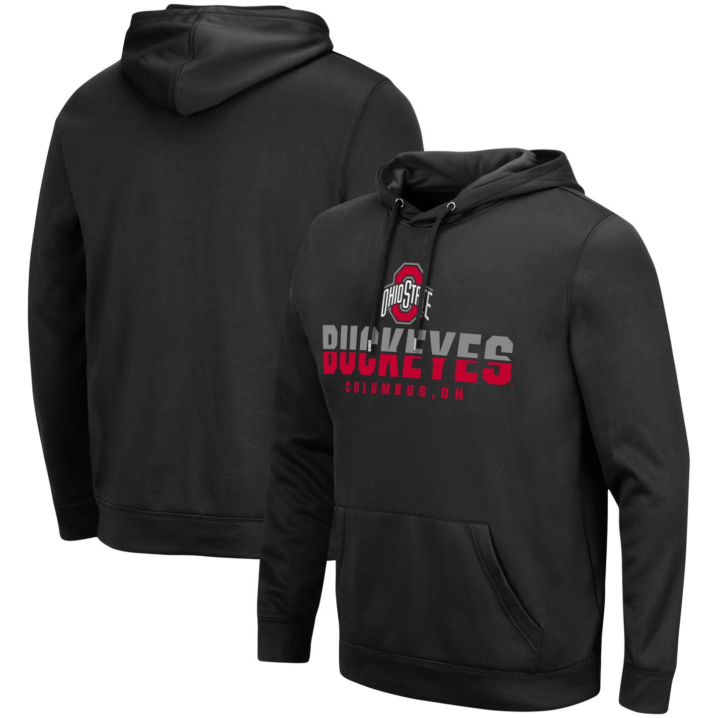 Men's Colosseum Black Ohio State Buckeyes Lantern Pullover Hoodie