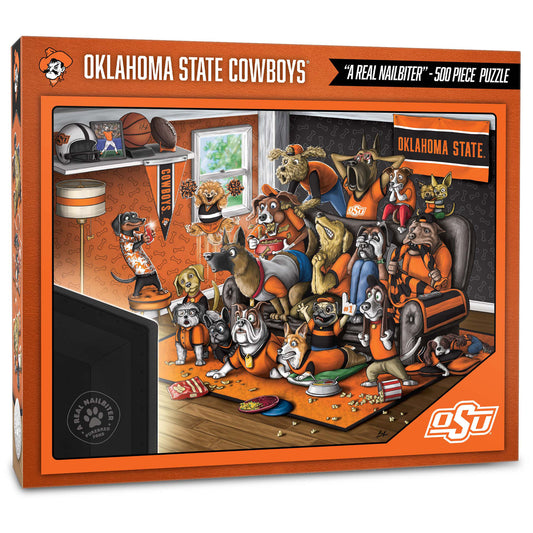 Oklahoma State Cowboys Purebred Fans 18'' x 24'' A Real Nailbiter 500-Piece Puzzle