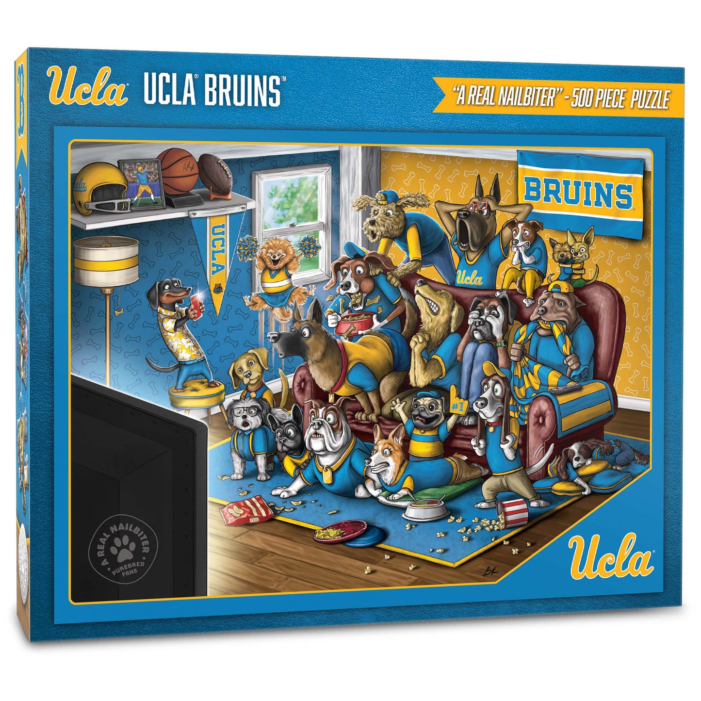 UCLA Bruins Purebred Fans 18'' x 24'' A Real Nailbiter 500-Piece Puzzle