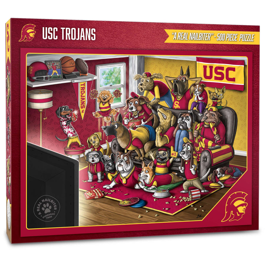 USC Trojans Purebred Fans 18'' x 24'' A Real Nailbiter 500-Piece Puzzle