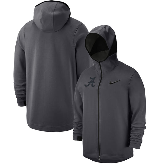 Men's Nike Anthracite Alabama Crimson Tide Tonal Showtime Full-Zip Hoodie