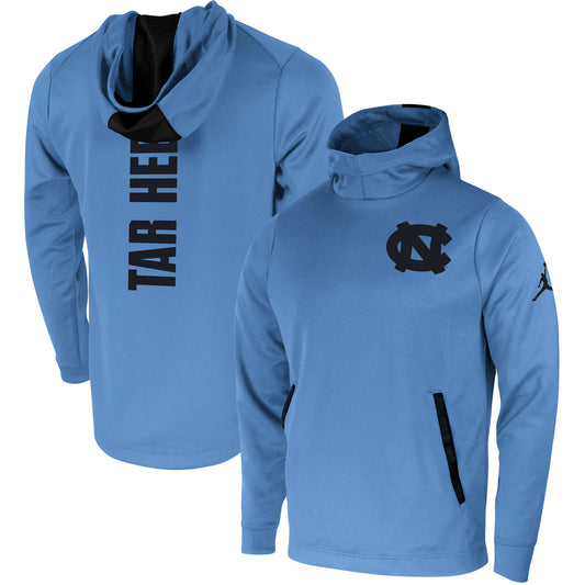 Men's Jordan Brand Carolina Blue North Carolina Tar Heels 2-Hit Performance Pullover Hoodie