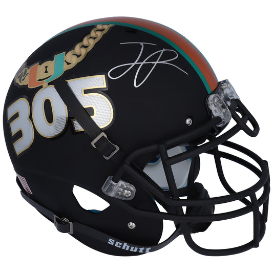 Jaelan Phillips Miami Hurricanes Autographed Schutt Tradition Authentic Helmet - Fanatics Exclusive