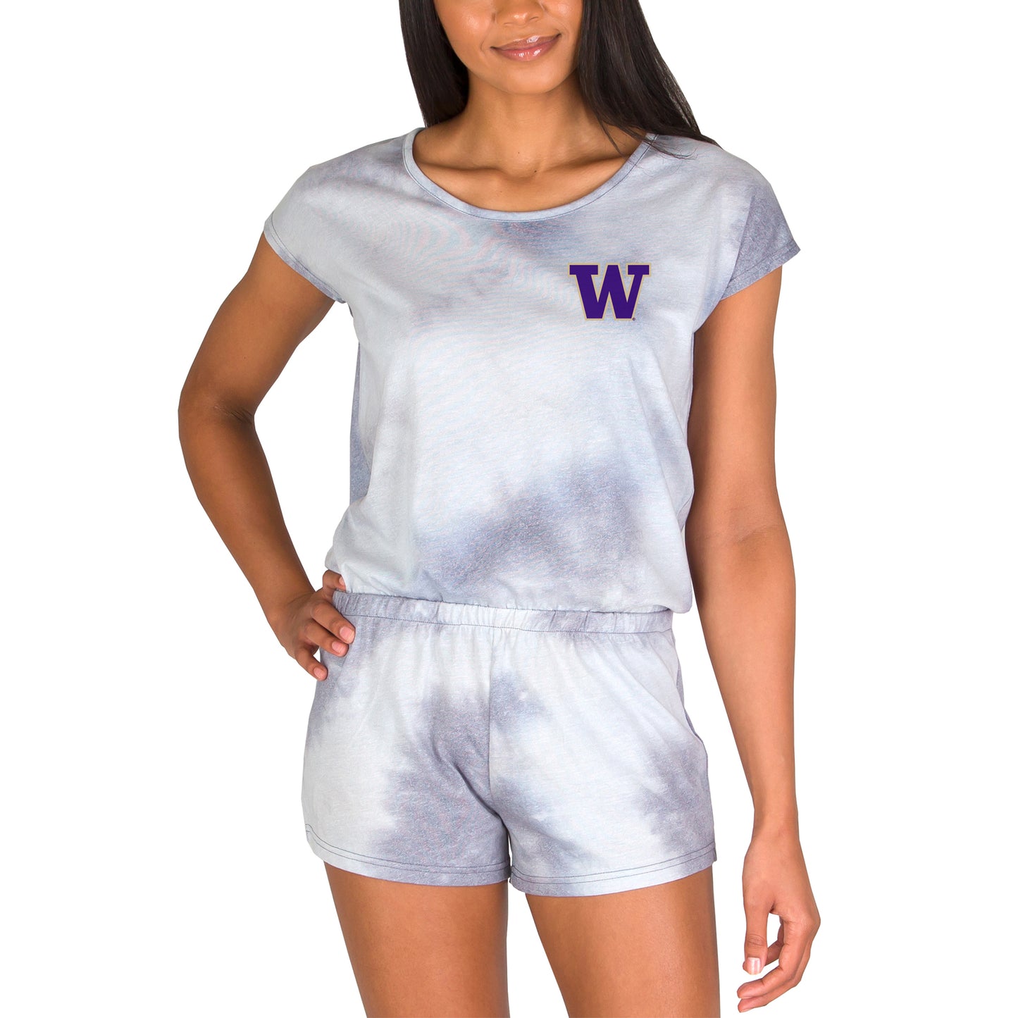 Women's Concepts Sport Gray Washington Huskies Marina Romper