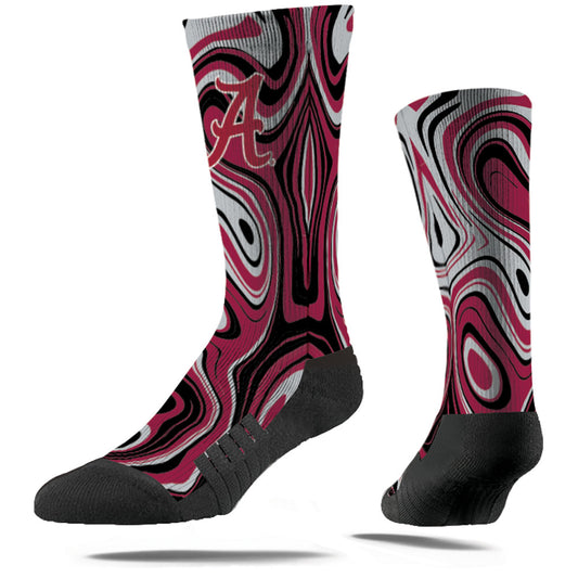 Men's Strideline Alabama Crimson Tide Oil Slick Crew Socks