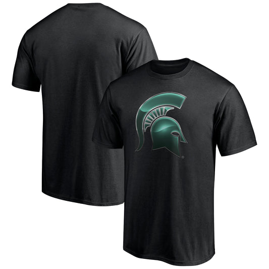 Men's Fanatics Black Michigan State Spartans Team Midnight Mascot T-Shirt