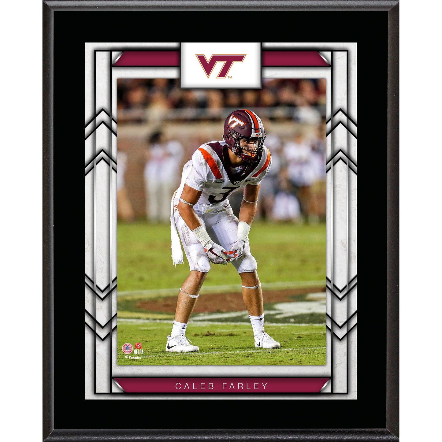 Caleb Farley Virginia Tech Hokies 10.5" x 13" Sublimated Player Plaque