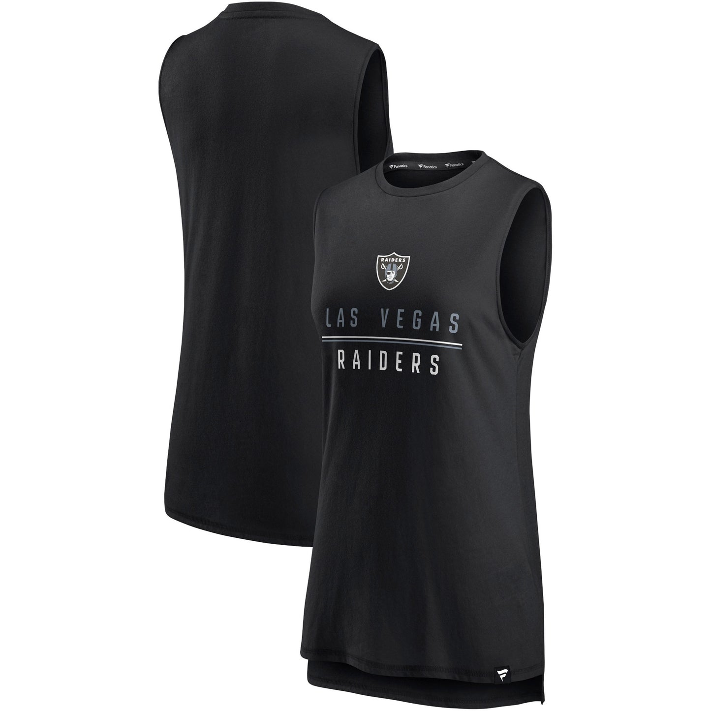 Women's Fanatics Black Las Vegas Raiders True Contender Tank Top