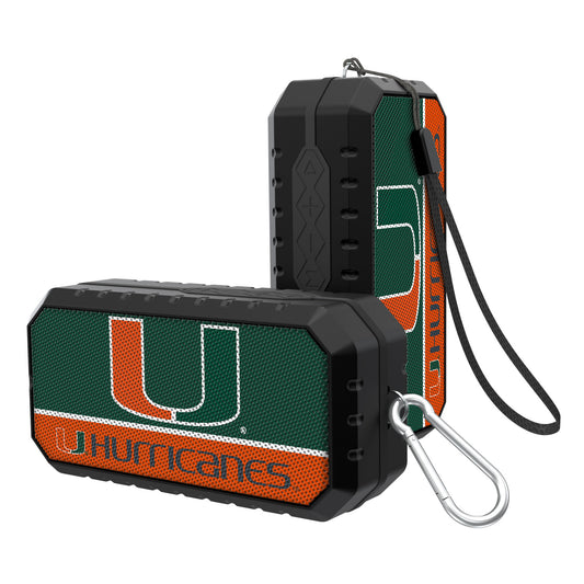 Miami Hurricanes End Zone Water Resistant Bluetooth Speaker