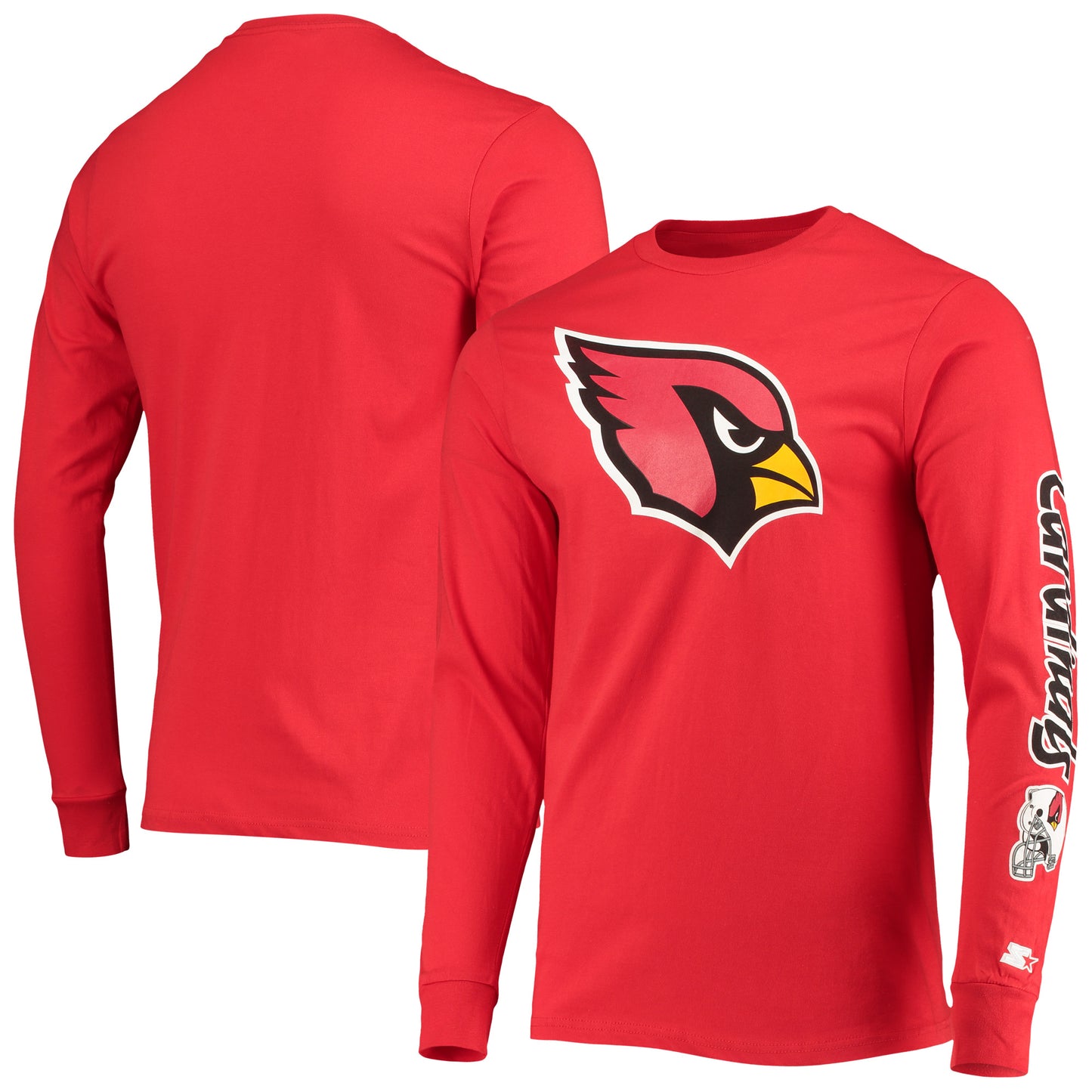 Men's Starter Cardinal Arizona Cardinals Halftime Long Sleeve T-Shirt