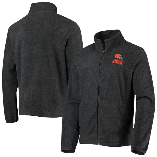 Men's Dunbrooke Charcoal Cleveland Browns Hayden Lightweight Full-Zip Jacket