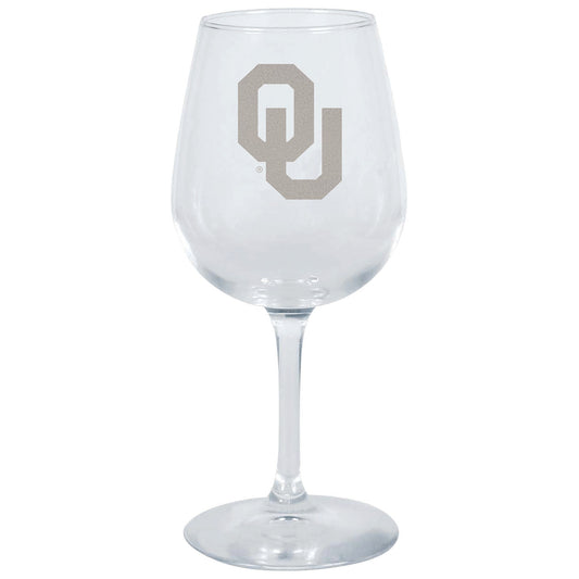 Oklahoma Sooners 12.75oz. Stemmed Wine Glass