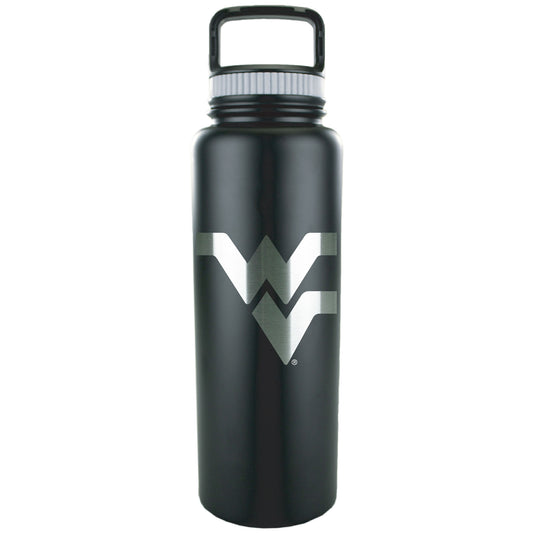 Black West Virginia Mountaineers 32oz. Stainless Matte Growler