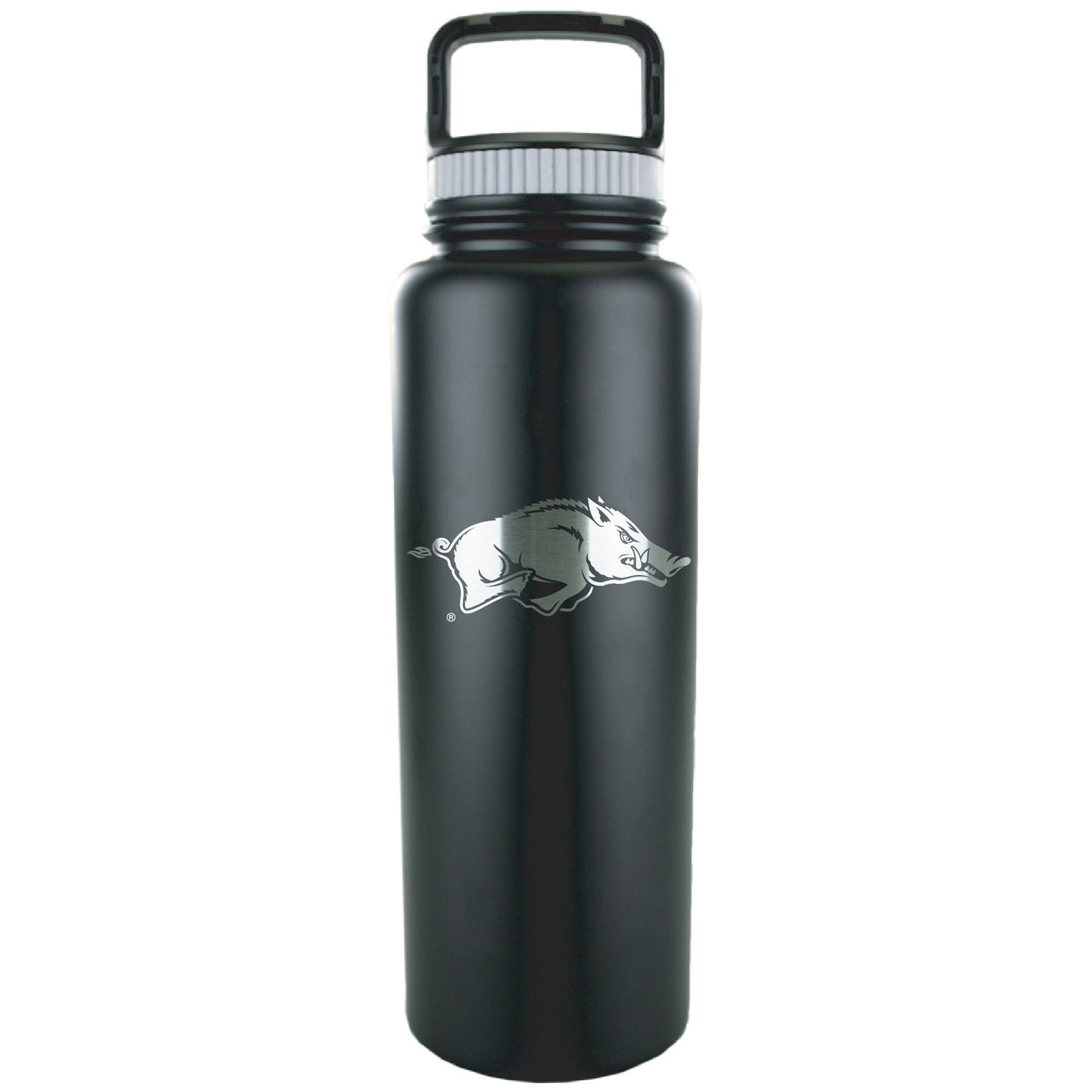 Black Arkansas Razorbacks 32oz. Stainless Matte Growler