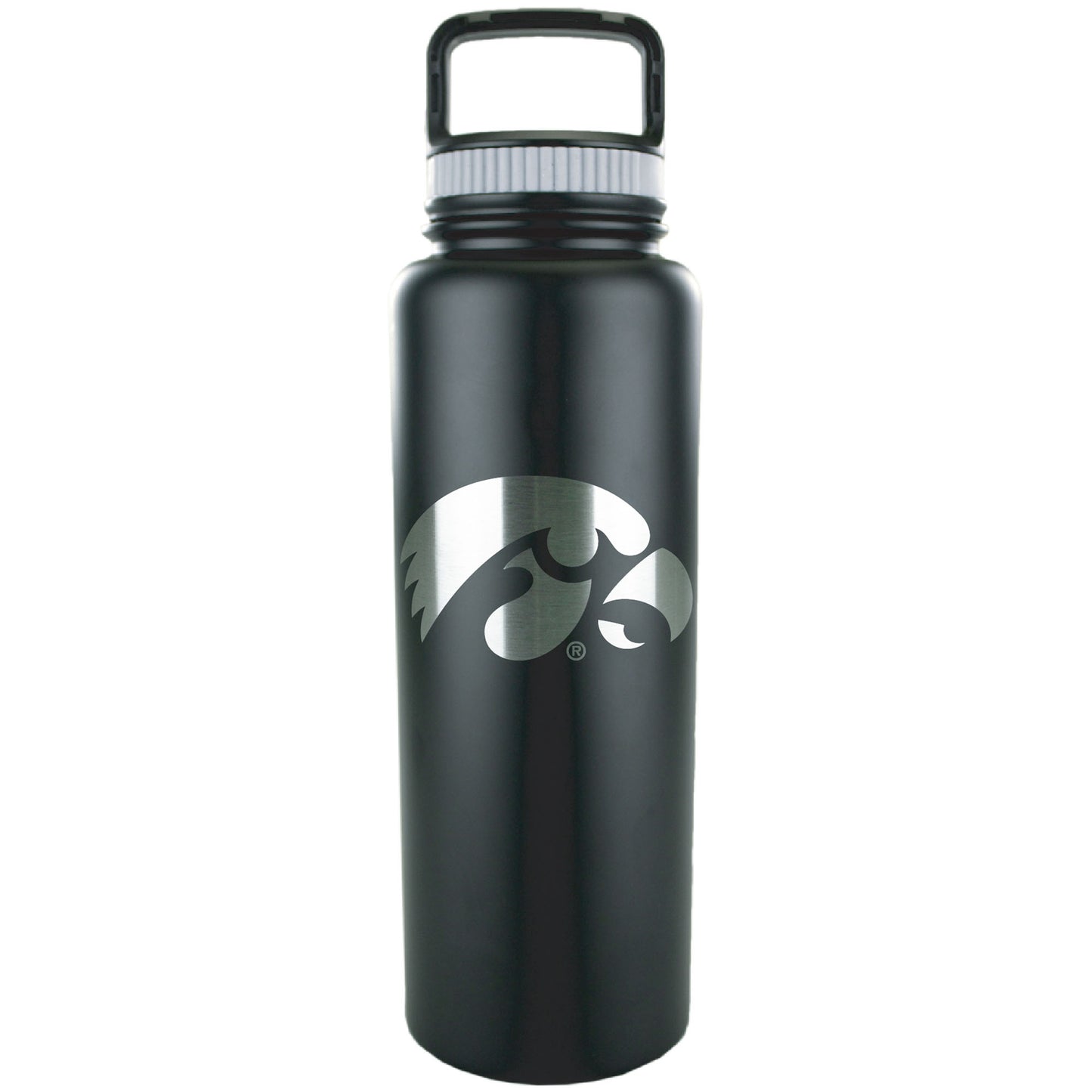 Black Iowa Hawkeyes 32oz. Stainless Matte Growler