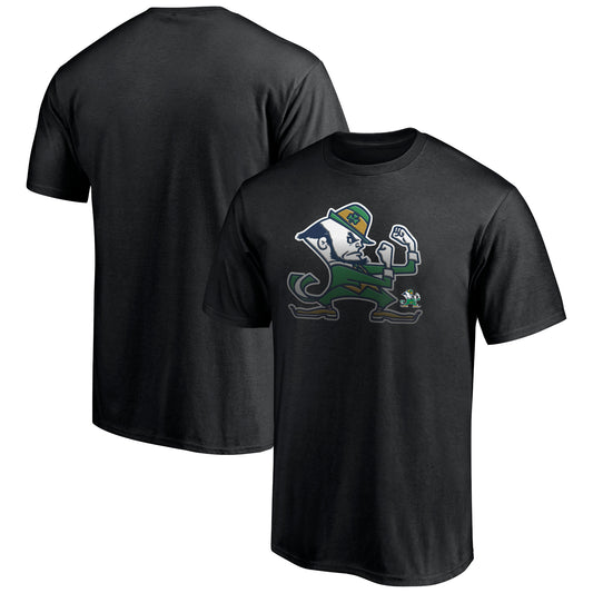 Men's Fanatics Black Notre Dame Fighting Irish Team Midnight Mascot T-Shirt